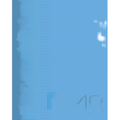 Тетрадь А5 48 л. HATBER скоба, клетка, обложка пластик, PROGRESSIVE Синяя, 48Т5В1