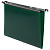 Подвесные папки А4 (350х245 мм), до 80 листов, КОМПЛЕКТ 5 шт., пластик, зеленые, BRAUBERG (Италия), 231799