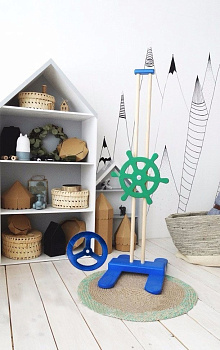 Набор Стойка, руль, штурвал из фанеры