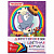 Цветная бумага А4 2-сторонняя газетная, 16 листов 8 цветов, на скобе, ПИФАГОР, 200х280 мм, "Праздник", 129560
