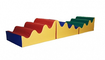 Мягкий модуль детский тренажер Бегущий по волнам