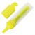 Текстовыделитель BRAUBERG "FLUO", ЖЕЛТЫЙ, линия 1-5 мм, 150398