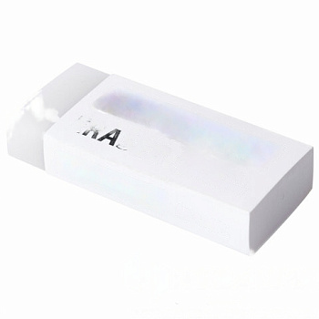 Ластик большой BRAUBERG EXTRA, 60х24х11 мм, белый, прямоугольный, экологичный ПВХ, картонный держатель, 228074