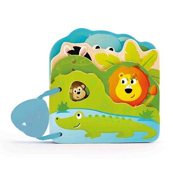 Игрушка - Детская книга Дикие животные