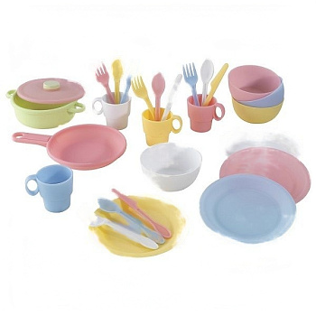 Кухонный игровой набор посуды Пастель (Pastel)