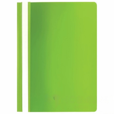 Скоросшиватель пластиковый ЮНЛАНДИЯ, А4, 130/180 мкм, салатовый, 228679