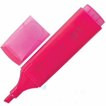 Текстовыделитель STAFF "EVERYDAY", РОЗОВЫЙ, линия 1-5 мм, 150731