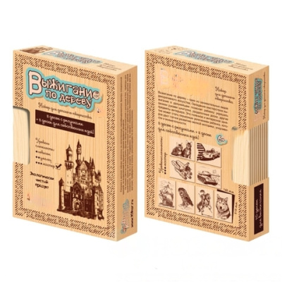 Набор досок для выжигания "Мастер" (8 с рисунком + 2 чистые), 15х21 см, "Десятое королевство", 01725