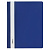 Скоросшиватель пластиковый МАЛОГО ФОРМАТА (160х228 мм), А5, BRAUBERG, 130/180 мкм, синий, 224801