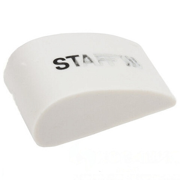 Ластик STAFF "College", 38х22х16 мм, в форме капли, цвет белый, 228070