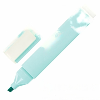 Текстовыделитель ЮНЛАНДИЯ "COLORSTAR PASTEL", БИРЮЗОВЫЙ, линия 1-4 мм, 151713