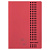 Тетрадь А4, 40 листов, BRAUBERG "Metropolis", скоба, клетка, обложка пластик, КРАСНЫЙ, 403401