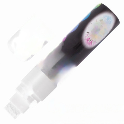 Маркер меловой "POP-ART" БЕЛЫЙ, 15 мм, стираемый, для гладких поверхностей, BRAUBERG, 151537