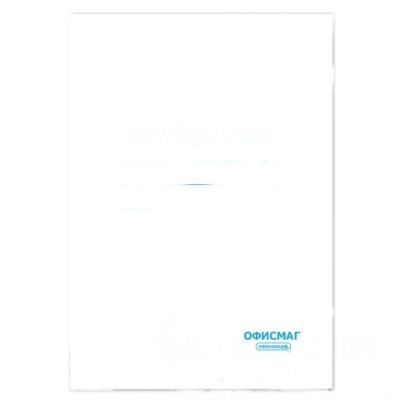 Книга учета 96 л., клетка, обложка из мелованного картона, блок офсет, А4 (200х290 мм), ОФИСМАГ, 130186