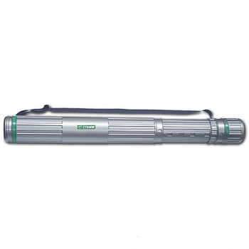 Тубус для чертежей СТАММ телескопический, диаметр 8,5 см, 70-110 см, А0, серый, на ремне, ПТ12