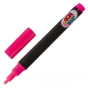 Маркер меловой "POP-ART" РОЗОВЫЙ, 3,5 мм, стираемый, для гладких поверхностей, BRAUBERG, 151522