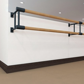 Хореографический станок двухрядный настенный