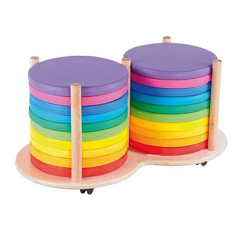 Мобильная тележка с комплектом мини-матов, 720х400х350 мм