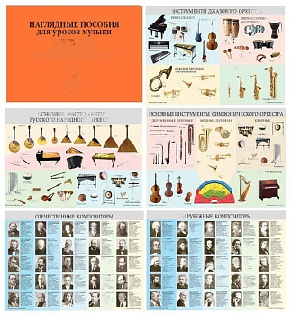 Комплект наглядных пособий по музыке (5 шт.)