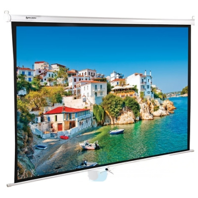 Экран проекционный настенный (150х200 см), матовый, 4:3, BRAUBERG WALL, 236728