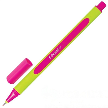 Ручка капиллярная (линер) SCHNEIDER (Германия) "Line-Up", МАЛИНОВАЯ, трехгранная, линия письма 0,4 мм, 191028