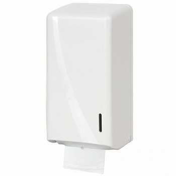 Диспенсер для туалетной бумаги листовой LAIMA PROFESSIONAL ORIGINAL (Система T3), белый, ABS-пластик, 605770