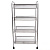 Этажерка (тележка) BRABIX офисно-бытовая 4 яруса, на колесах, металл, серебристая, 43,5х26х83,5 см, 603754