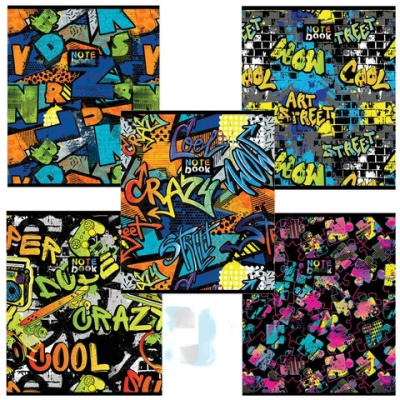 Тетрадь А5 48 л. ПЗБМ, скоба, клетка, выборочный TWIN лак, "Сити-Арт" (5 видов), 028992