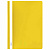 Скоросшиватель пластиковый BRAUBERG, А4, 130/180 мкм, желтый, 228671