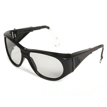 Очки защитные открытые РОСОМЗ О2 Spectrum, прозрачные, регулируемые дужки, защита от царапин, минеральное стекло, 10210