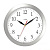 Часы настенные TROYKA 11170113, круг, белые, серебристая рамка, 29х29х3,5 см