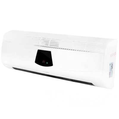 Тепловентилятор РЕСАНТА ТВК-5, 2000 Вт, 2 режима работы, настенная установка, пульт ДУ, белый