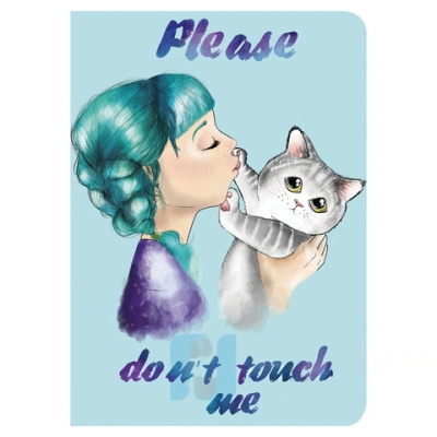 Тетрадь 60 л. в клетку обложка SoftTouch, бежевая бумага 70 г/м2, сшивка, В5 (179х250 мм), НЕДОТРОГА, BRAUBERG, 1403817