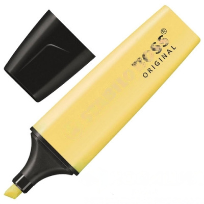 Текстовыделитель STABILO "Boss Pastel", ВАНИЛЬНЫЙ, линия 2-5 мм, 70/144