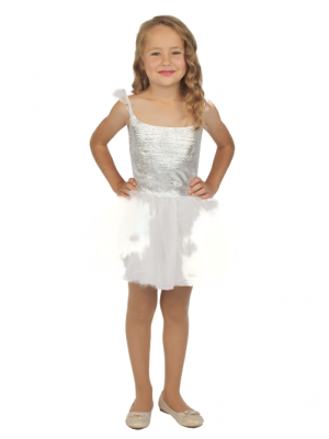 Детский карнавальный костюм Снежинка (классический, рост 92-134 см)