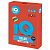 Бумага цветная IQ color, А4, 80 г/м2, 100 л., интенсив, кораллово-красная, CO44