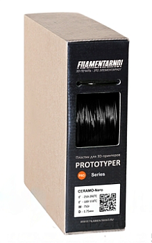 Пластик Filamentarno Pro Aerotex-2 черный 0,75 кг