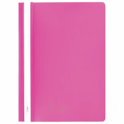 Скоросшиватель пластиковый BRAUBERG, А4, 130/180 мкм, розовый, 228672