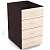 Тумба приставная на 4 ящика (без топа) 430х550х728 мм I Серия Референт