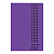 Тетрадь А4, 40 листов, BRAUBERG "Metropolis", скоба, клетка, обложка пластик, ФИОЛЕТОВЫЙ, 403402