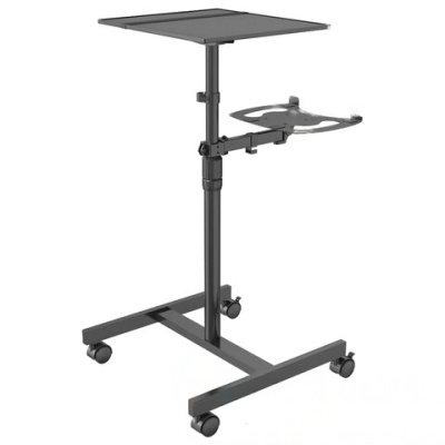 Стол для проектора CACTUS (100х37х42 см), регулировка высоты и наклона, площ.для ноутбука, CS-VM-PT01T