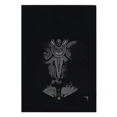 Папка для эскизов/планшет А4 210х297 мм, 30 листов, 160 г/м2, ЧЕРНЫЙ офсет, твердая подложка, "DARK", ПЛ-2541