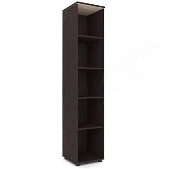 Шкаф-стеллаж для документов узкий открытый 402х418х1960 мм I Серия Референт