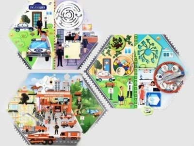 Набор детских бизибордов Службы спасения (3 шт.)