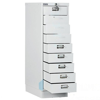 Шкаф металлический для документов ПРАКТИК "MDC-A3/910/9", 9 ящиков, 910х347х546 мм, собранный