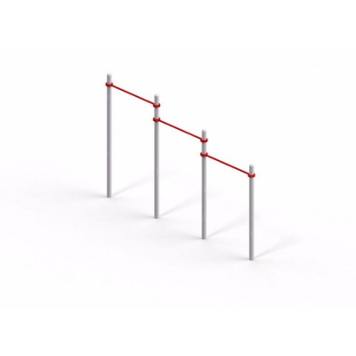 Турник тройной №2, h 2,6 м