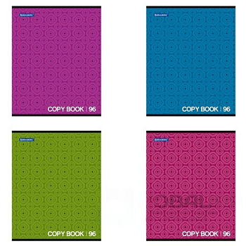 Тетрадь А5, 96 л., BRAUBERG, клетка, обложка картон, МОНОХРОМ 2, 402055