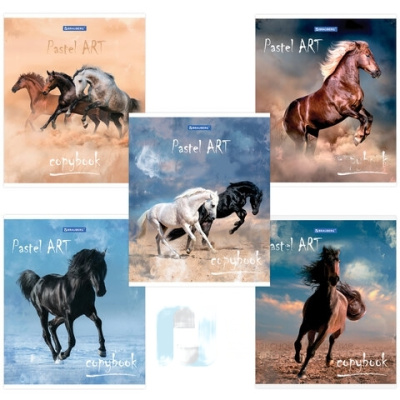 Тетрадь А5, 48 л., BRAUBERG, клетка, металлизированный картон, СВОБОДА, 403041