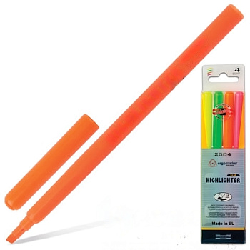 Набор текстовыделителей KOH-I-NOOR 4 шт., АССОРТИ, линия 1-4 мм, 772004JD01PK