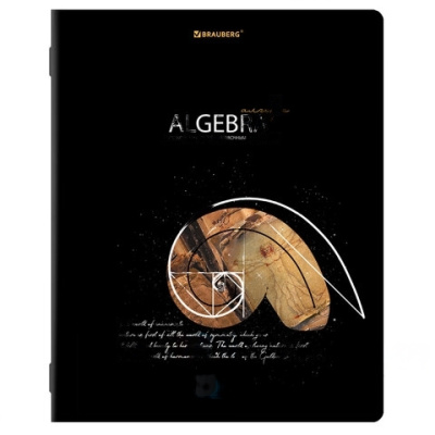 Тетрадь предметная "STARLIGHT" 48 л., глянцевый УФ-лак, АЛГЕБРА, клетка, BRAUBERG, 404520